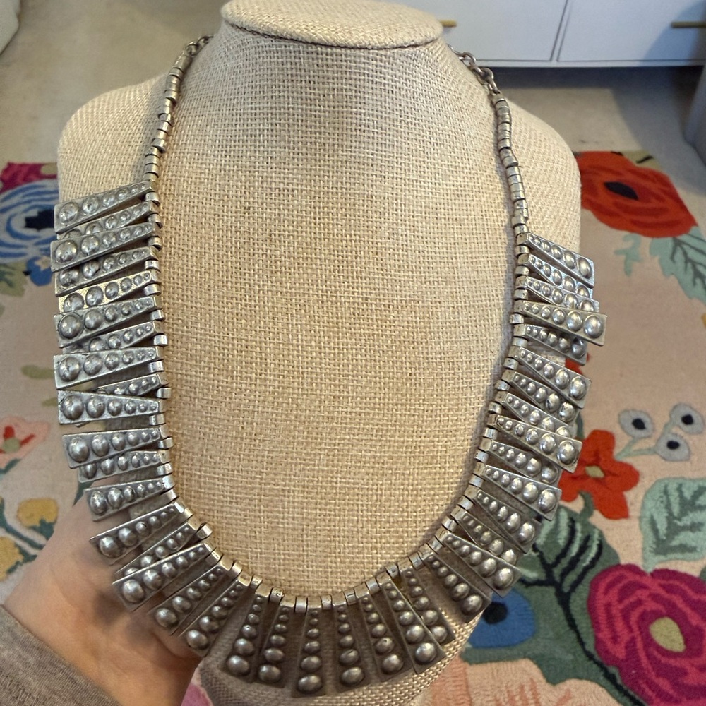 Antique‎ Ottoman Empire Coin Silver Statement Necklace - Picture 2 of 9